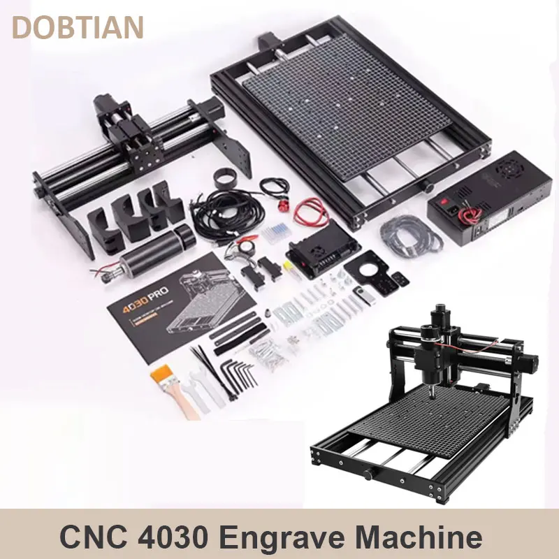 

20W/40W Laser Engrave CNC Milling Machcine with 500W Spindle Motor for Metal Milling Cutting Working Area 400*300mm CNC 4030pro