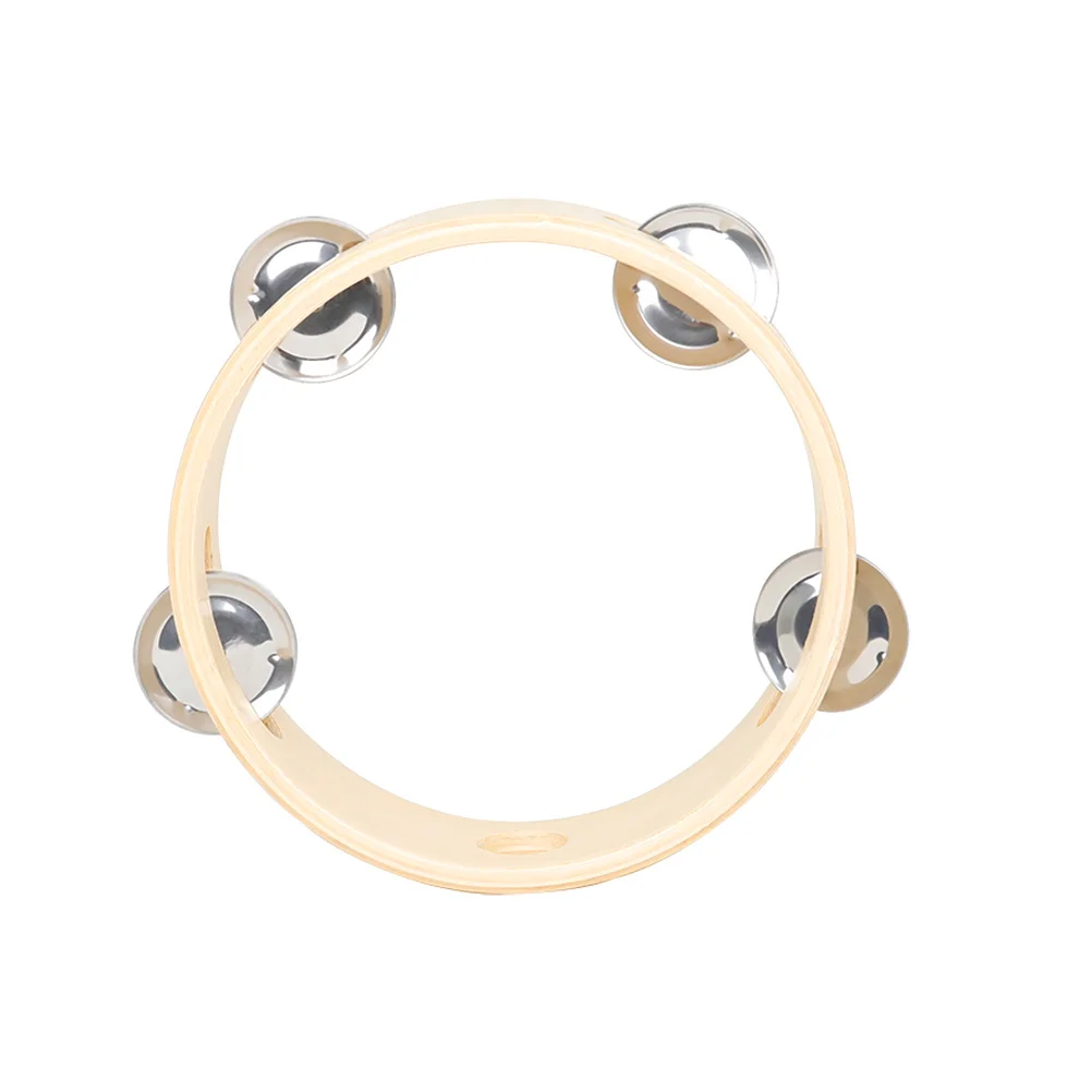 الدف الخشبي المتين، صف واحد محمول باليد، جرس مصقول عالي الجودة، صوت ساطع للاستخدام التعليمي #3