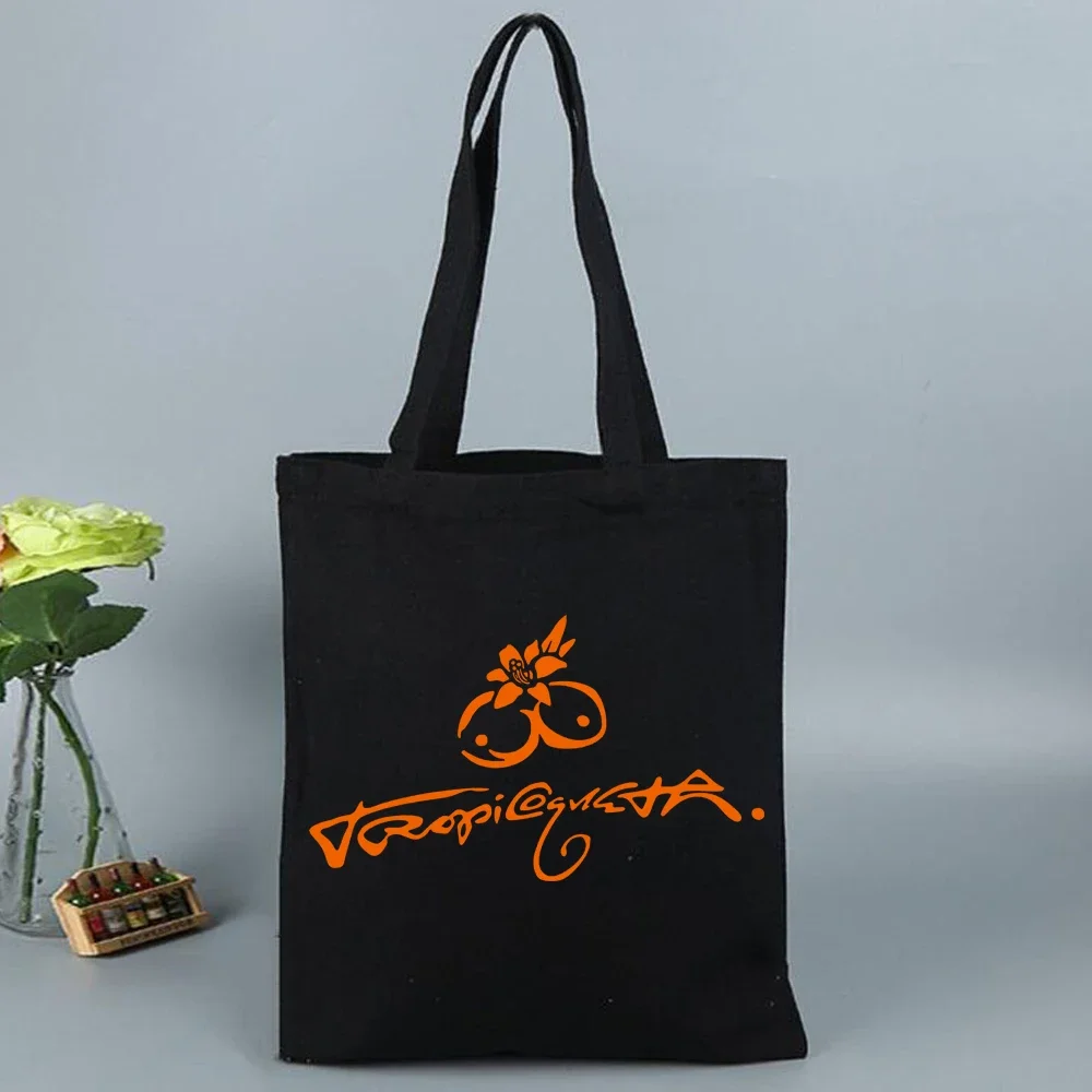 2025 Karol G TROPICOQUETA Merch حقيبة قماش قنب التسوق قماش حقيبة تسوق حقيبة المتسوق المشجعين هدية