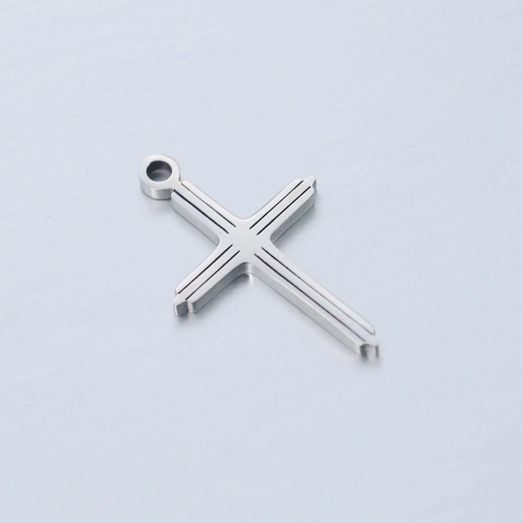 DOOYIO 5pcs/Lot Stainless Steel Metal Charms Crosses Pendant For Women DIY Necklace Bracelet Jewelry Making Accessories - Detail 1