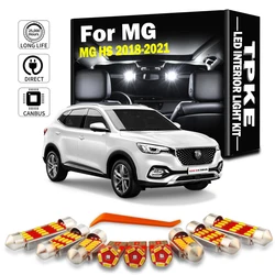 TPKE 9Pcs Vehicle LED Interior Map Dome Number Plate Light Kit Car Bulbs For MG HS 2018 2019 2020 2021 Signal Lamp No Error