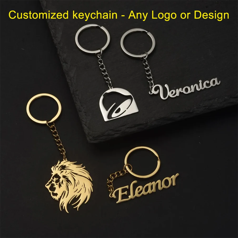 Personalized Pattern Keychain, Stainless Steel Customized Company Logo, Personal Badge, Children's Drawing And Other Designs