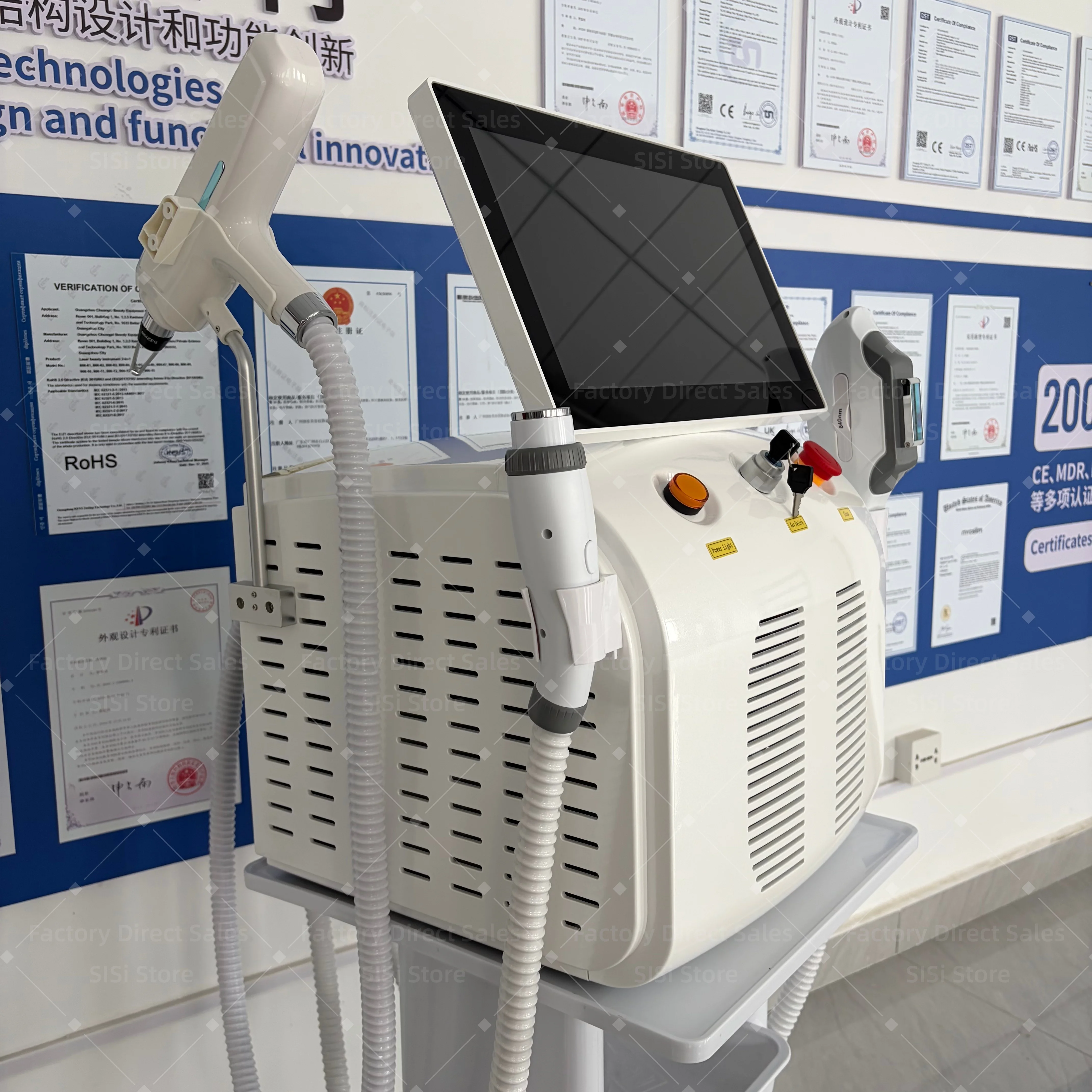 4-IN-1 High Power Lase Diode Hair Removal Machine 755/808/1064/940nm Ice Titanium Beauty Body Hair