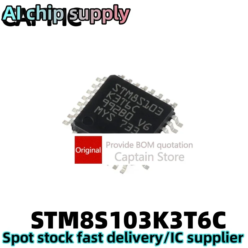 5PCS 8S103K3T6C STM8S103K3T6C LQFP32