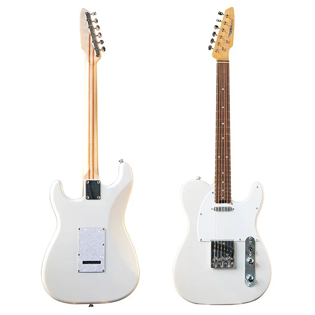 Music Rope High Quality Electric Bass Martin Guitar Bass  Custom Blue White Body
