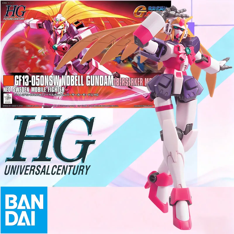 

Low price New In Stock BANDAI Original Box HG GF13-050NSW NOBELL GUNDAM Action Figure Model Toy Gift for Kid Foam Box Packaging