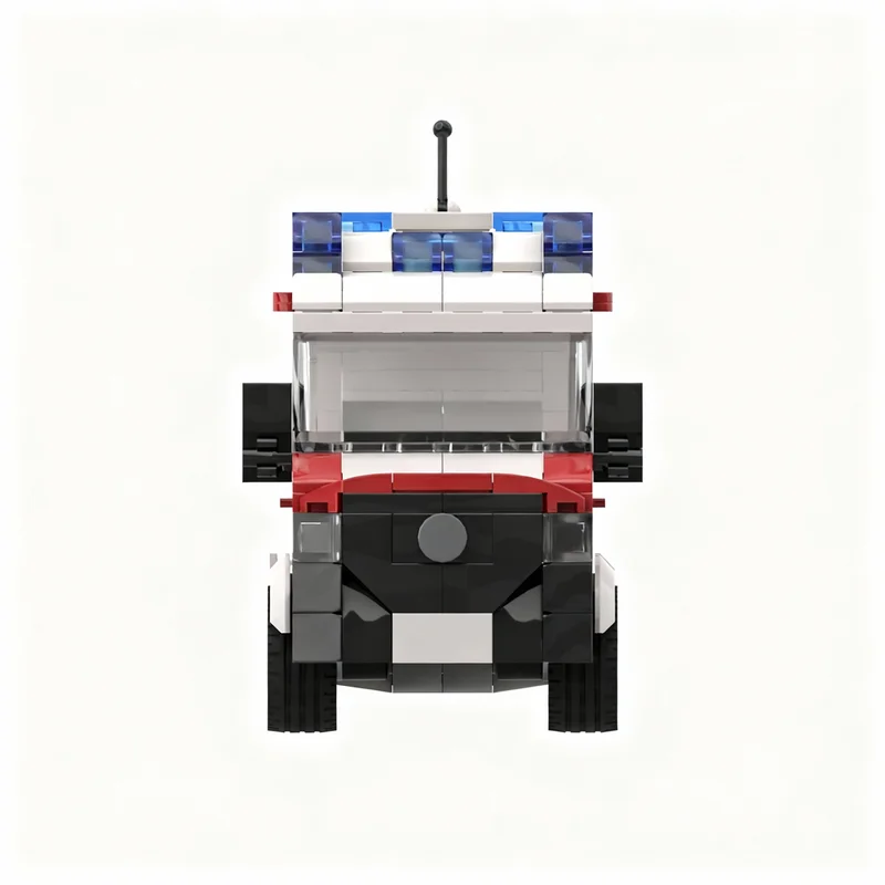 444pcs MOC Mercedessed Sprinter RTW City Hospital Model Building Blocks Construction Toy Christmas Gifts DIY Creative Idea Brick