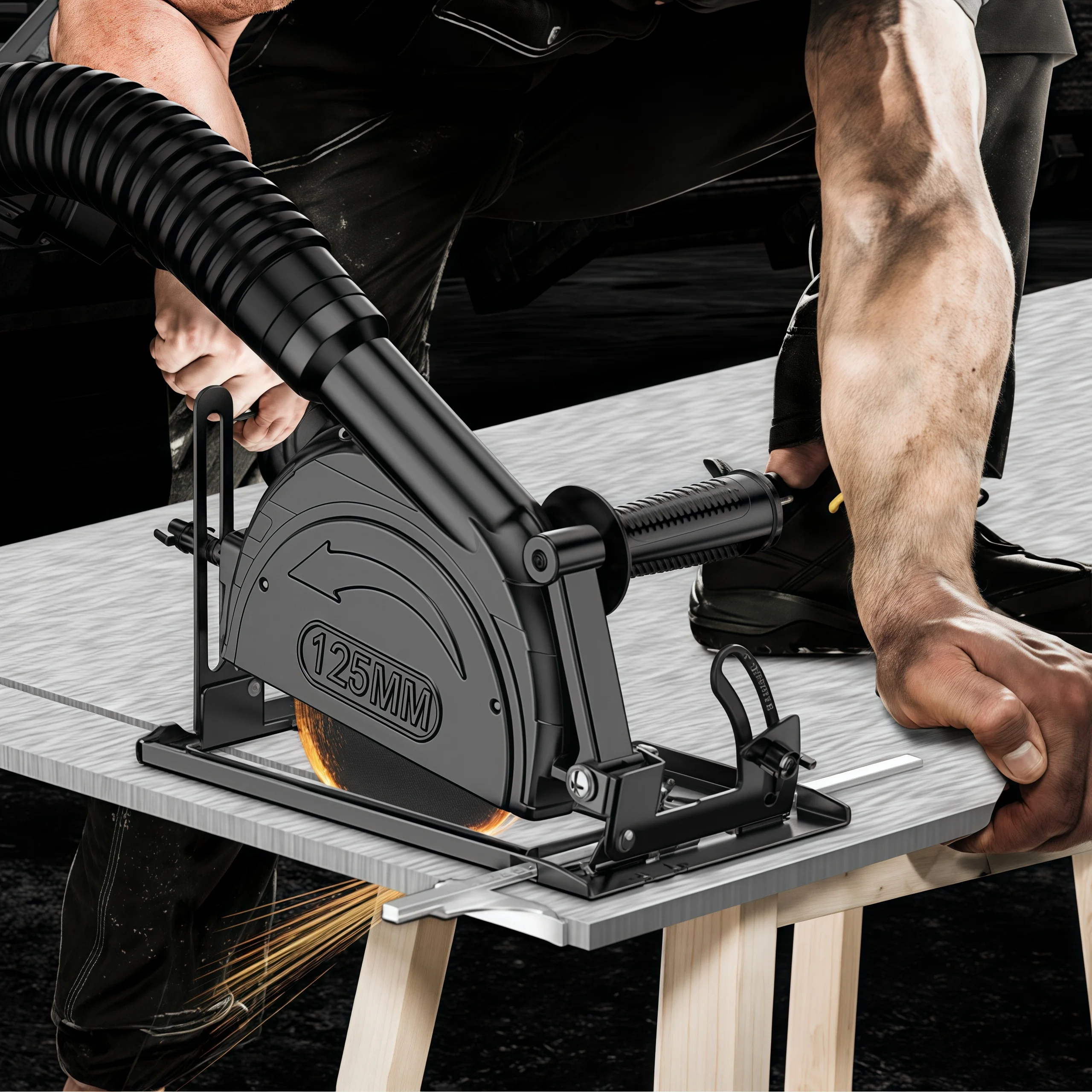 حامل طاحونة الزاوية 45 °   ملحقات طاحونة زاوية قابلة للتعديل، قطع وحز آمن، متعددة الوظائف غير قابلة للانزلاق، مريحة