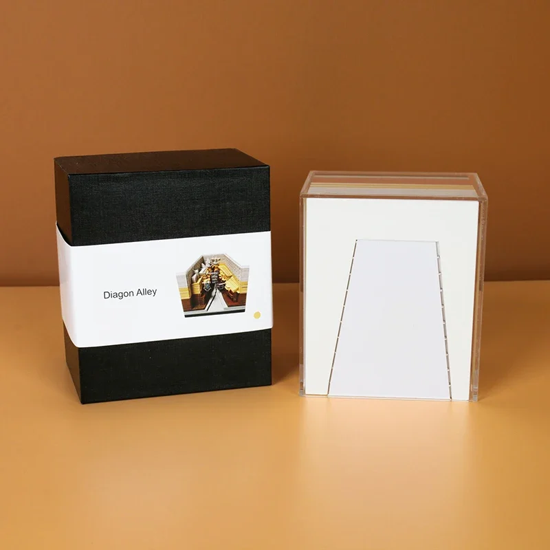 Omoshiroi Block 3D Notepad Memo Pad Alley DIY House Notepad 3D Stationery Decorative Figurines