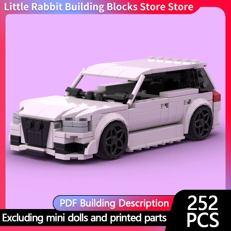 City Car Model MOC Building Bricks S3 High-Performance Compact Car Modular Technology Children Holiday Gifts Assemble Toys Suit
