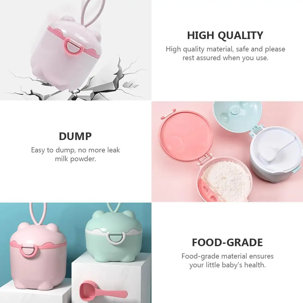 

Portable Milk Powder Box Baby Formula Dispenser Container Pp Material Compact Size Large Capacity Travel Storage Food Grade Safe