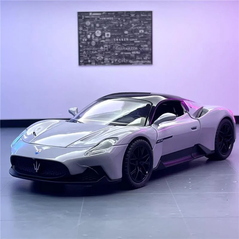 

1:24 Maserati MC20 Alloy Sport Car Model Car Diecast Metal High Simulation Collection Vehicle Light Sound Toy Car Children Gifts