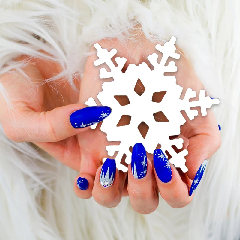 ندفة الثلج جارلاند شجرة عيد الميلاد حلي معلقة ، ديكور مكان الحفلات ، ملصقات النافذة ، عيد الميلاد عطلة ندفة الثلج مهرجان ديكور