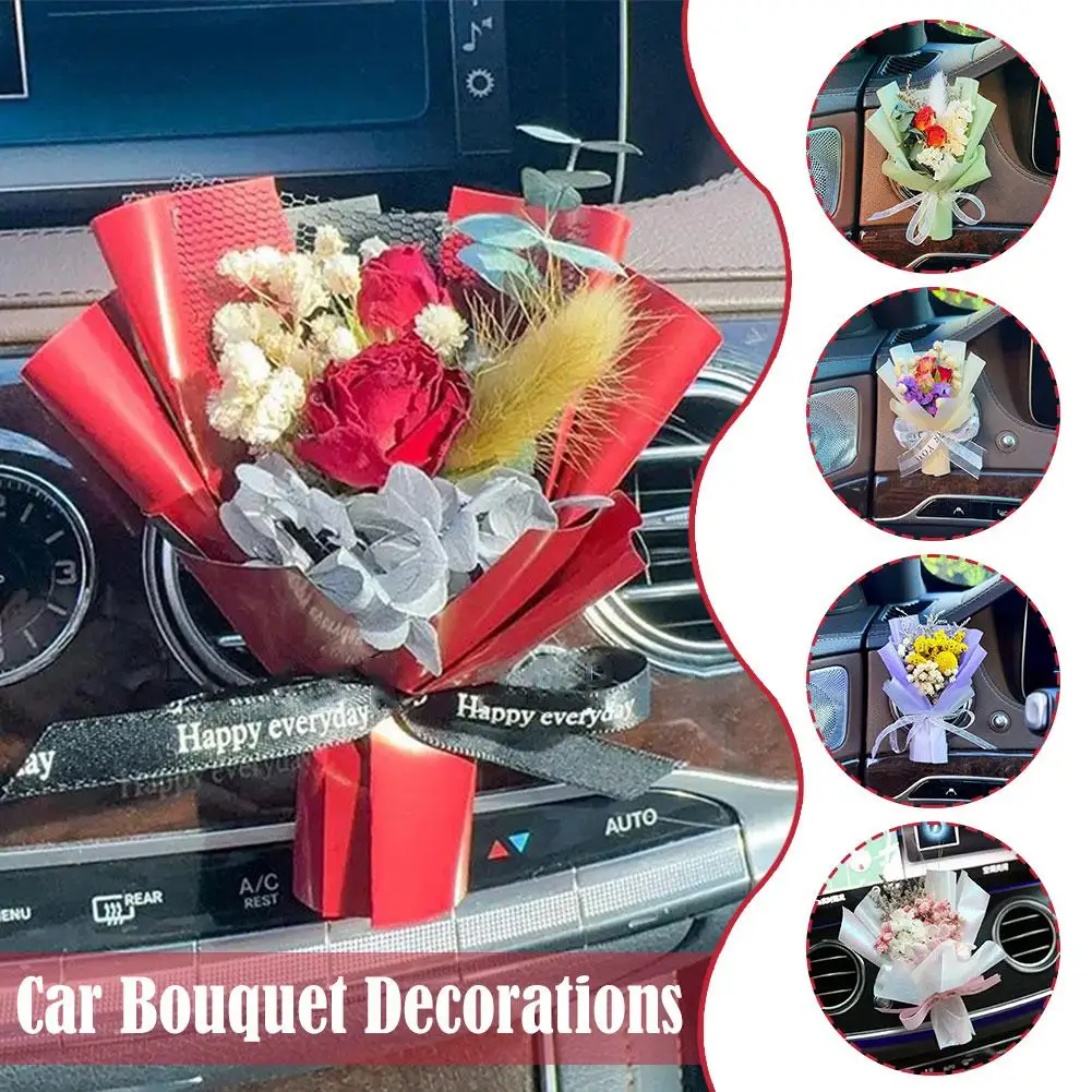 Car Air Outlet Perfume Car Air Vent Decoration Dried Flowers Car Air Fresher Unique Gift For Girlfriensd Car Interior Acces M6C6