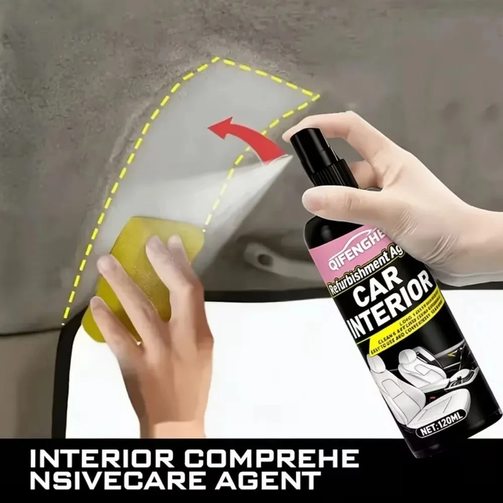 Limpiador y Restaurador de Interiores de Auto QIFENGHE, Limpia y Renueva Cuero y Plástico