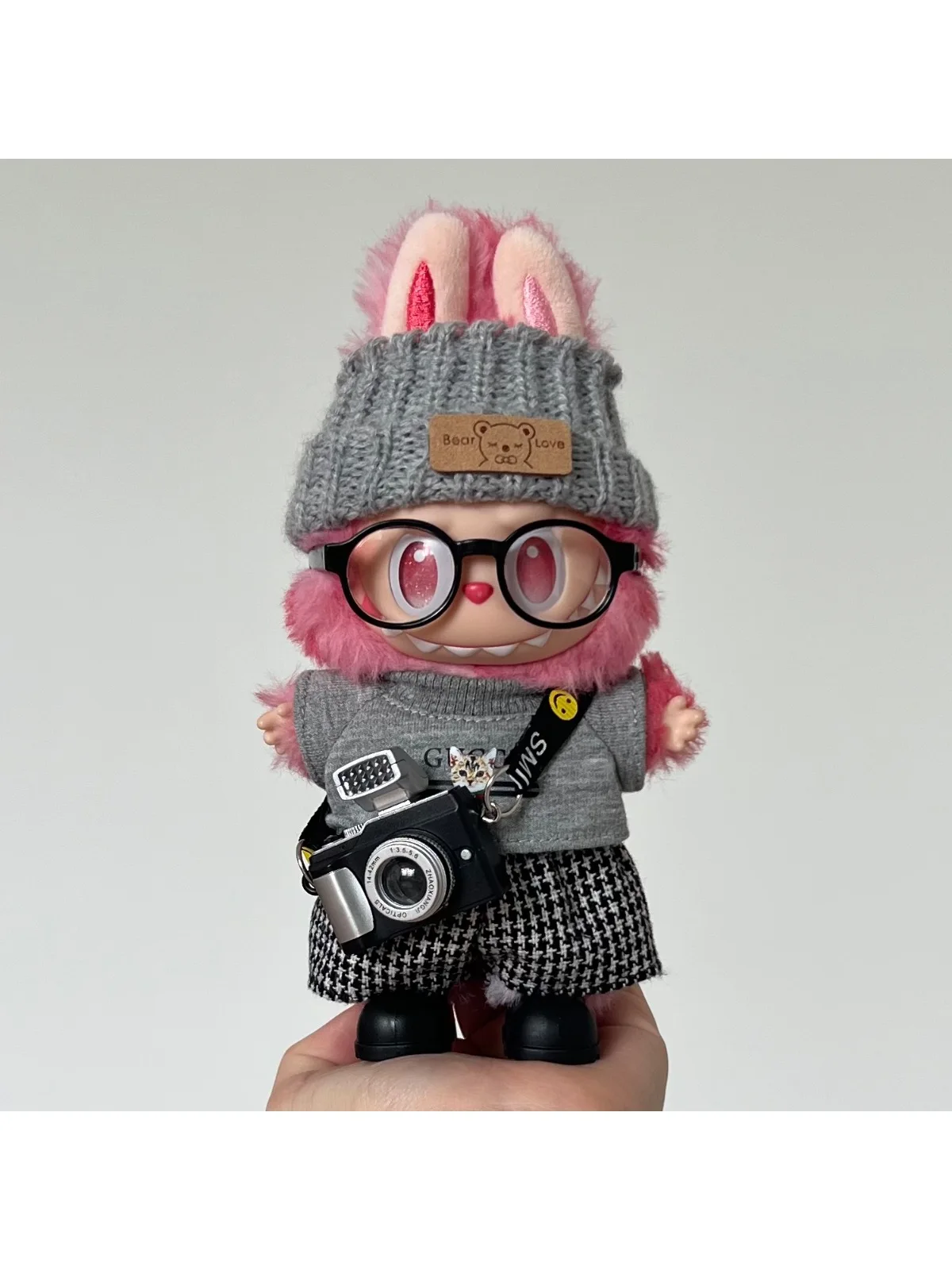 

100% подлинный комплект одежды High Energy Labubu 3.0 Love для 1-го, 2-го, 3-го поколения, 17 см, виниловая кукольная одежда, модная коллекция слепых коробок