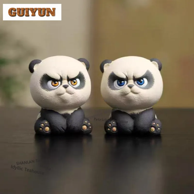 

Исин фиолетовая глина панда чайный питомец древние изысканные миниатюры чайная фигурка игровые игрушки чайная статуя украшения для чайного мастерства