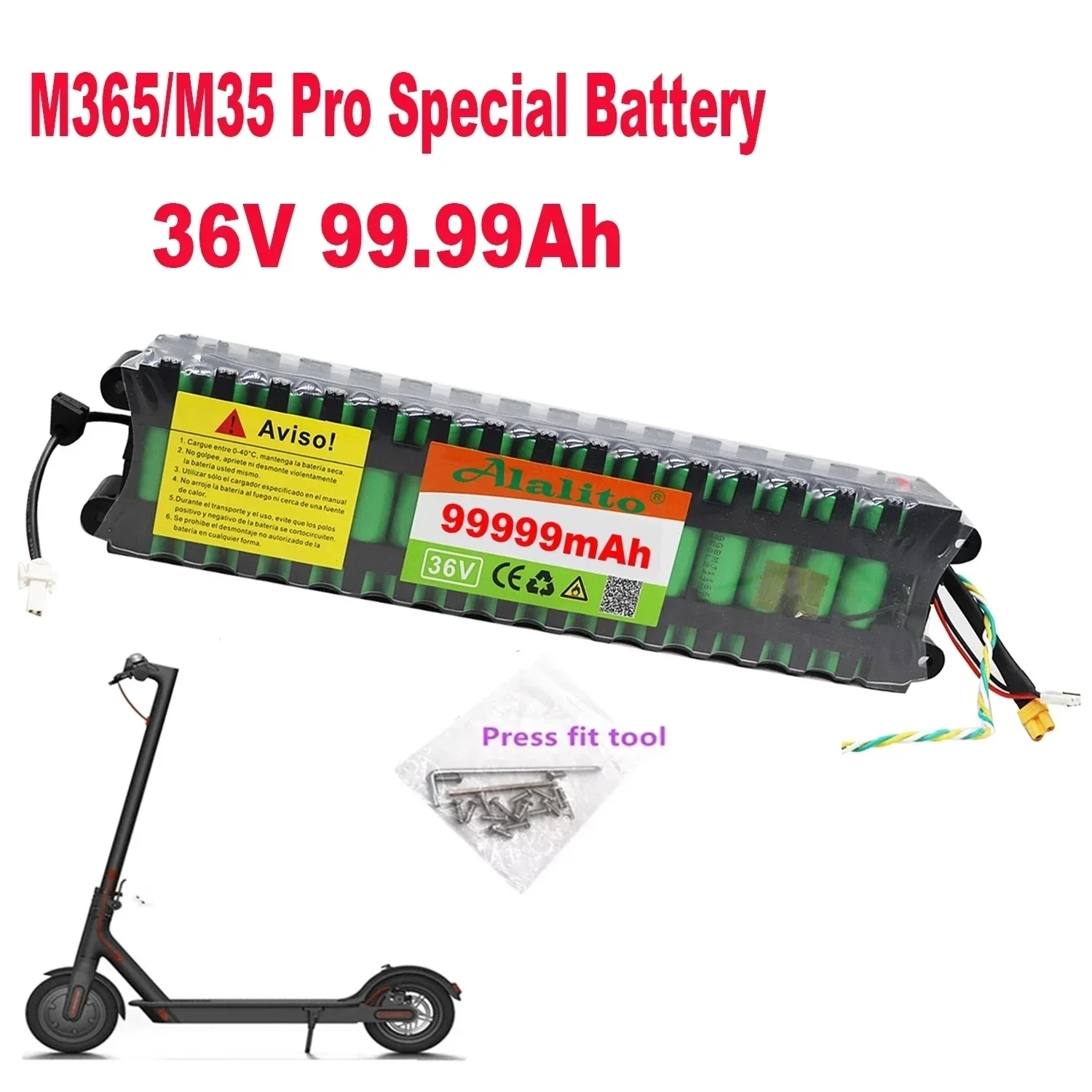 New Original 36V 30/60/99ah Battery For Special Battery Pack of Xiaomi M365 Pro Scooter 36V Battery 30000/60000 / 99999 mAh