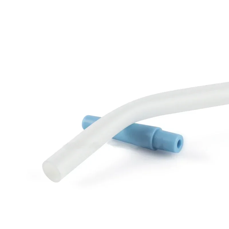 French Long Bending Tube during Surgery - Curved Oral Straws for Saliva Collection - Elbow Plastic Straws in Surgical Suction