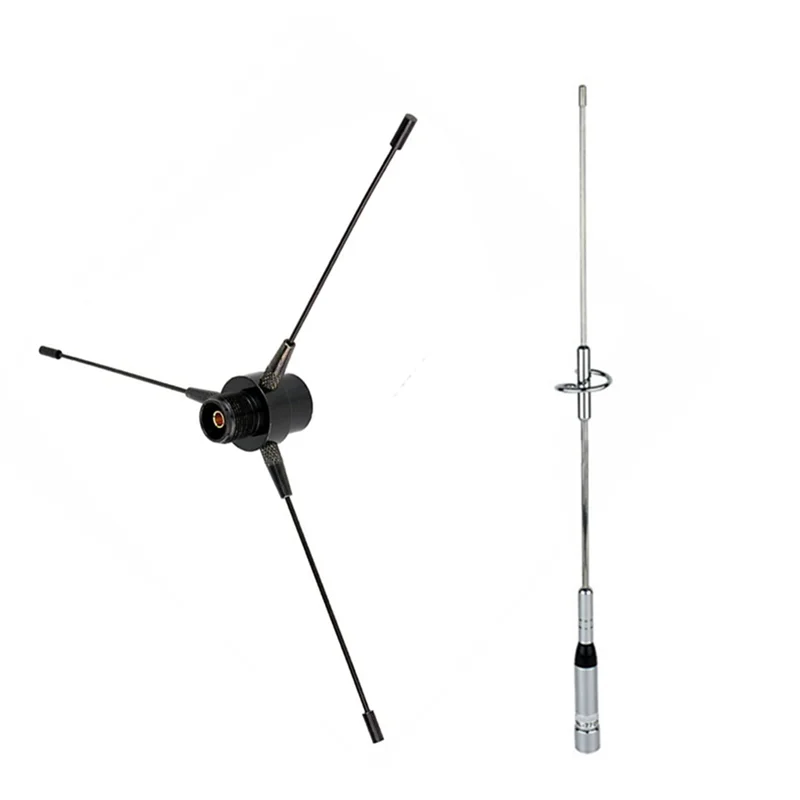 LDHL 2 Set Electronic Accessories:1 Set Antenna UHF-F 10-1300MHz Antenna & 1 Set Dual Band Antenna UHF / VHF 144/430MHz 2.15