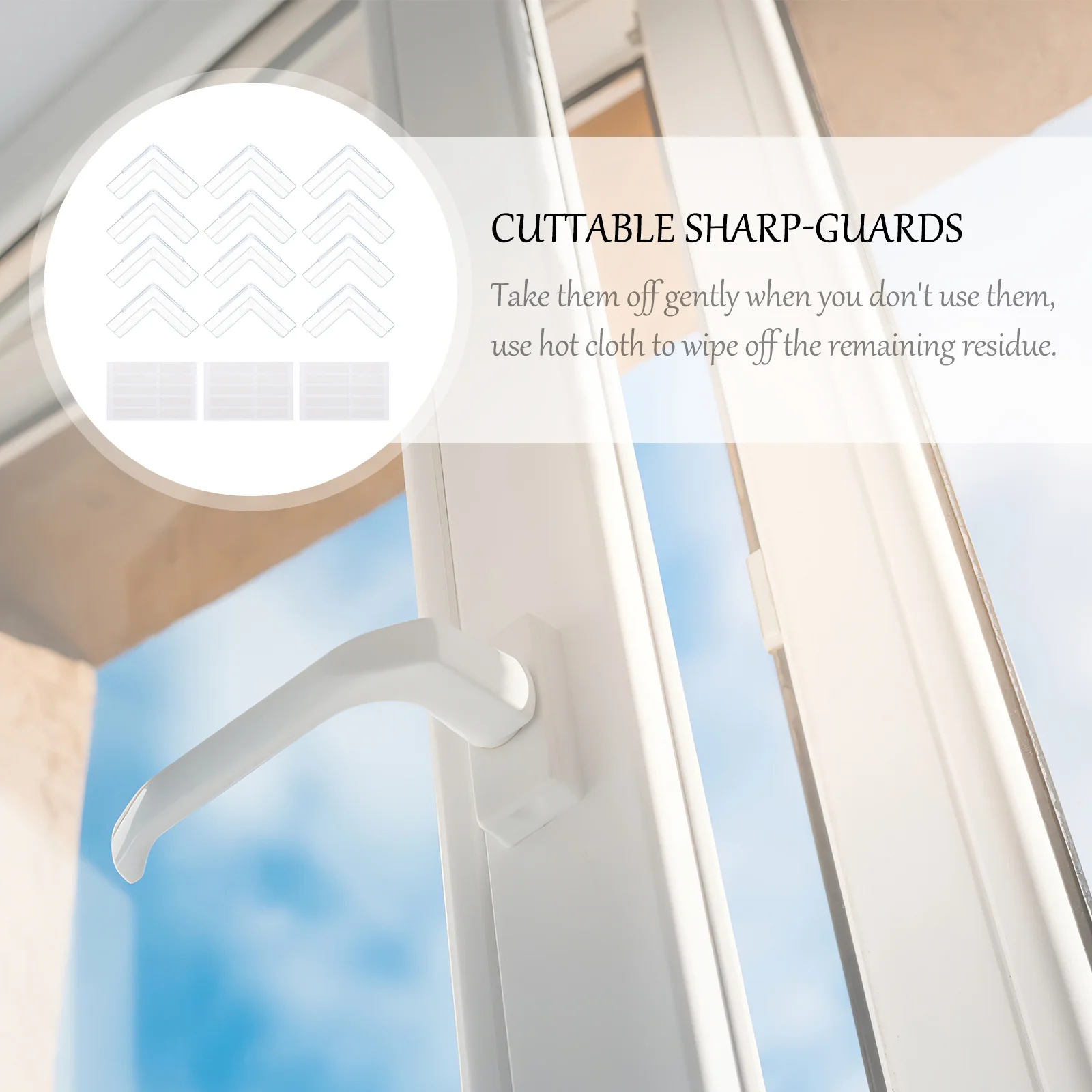 

12Pcs Baby Proof Corner Guards PVC Material Supple Edges Bumper for Home Use Window Protection Angle Sharp-Bumper