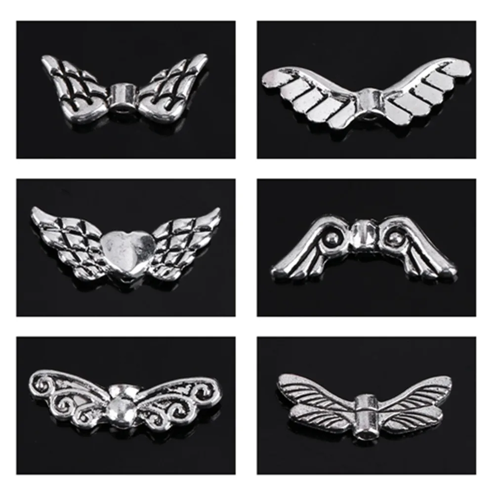 

Vintage Alloy Angel Wing Beads Silver Jewelry Findings Angel Wing Jewelry Findings Jewelry Making