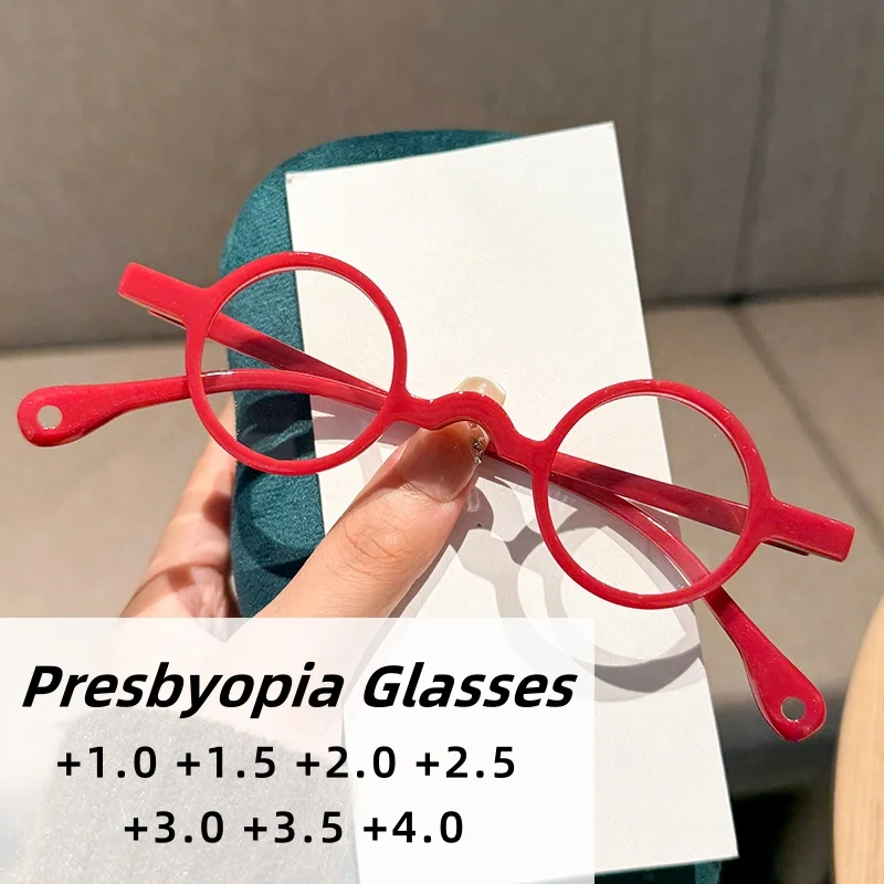 

Personalized Small Round Frame Presbyopia Glasses Fashionable Retro High-definition Anti Blue Light Glasses Ultra Light Unisex