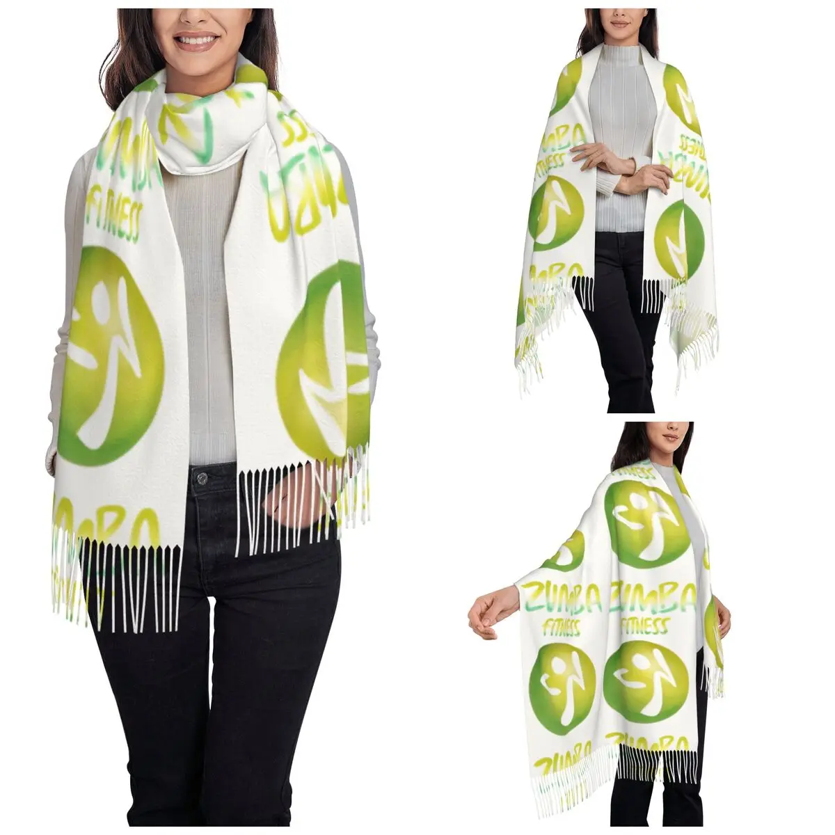 Z-Zumbas Scarf for Womens Winter Fall Pashmina Shawl Wrap Dance Fitness Jazz Ballet Long Large Shawl Scarf Daily Wear