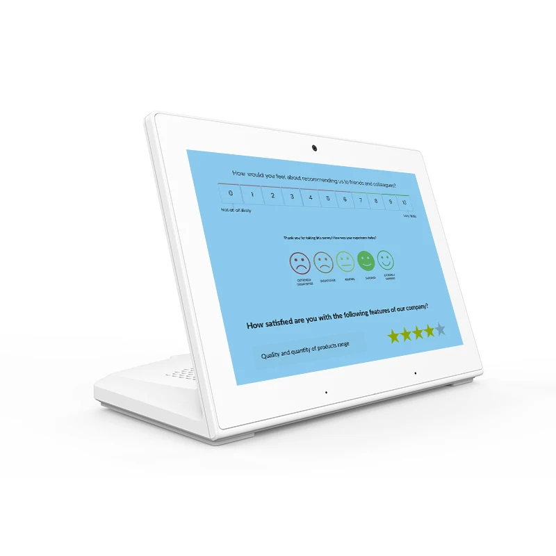 8 Inch Customer Feedback System Desktop Android PC Touch Panel PC For Restaurant Ordering Hotel