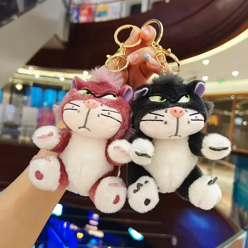 

Милый брелок Disney Lucifer Cat, аниме-фильм, мягкая кукла, мягкая плюшевая сумка Lucifer Cat для девочек, подвеска, брелок для ключей, подарок на день рождения для девочки