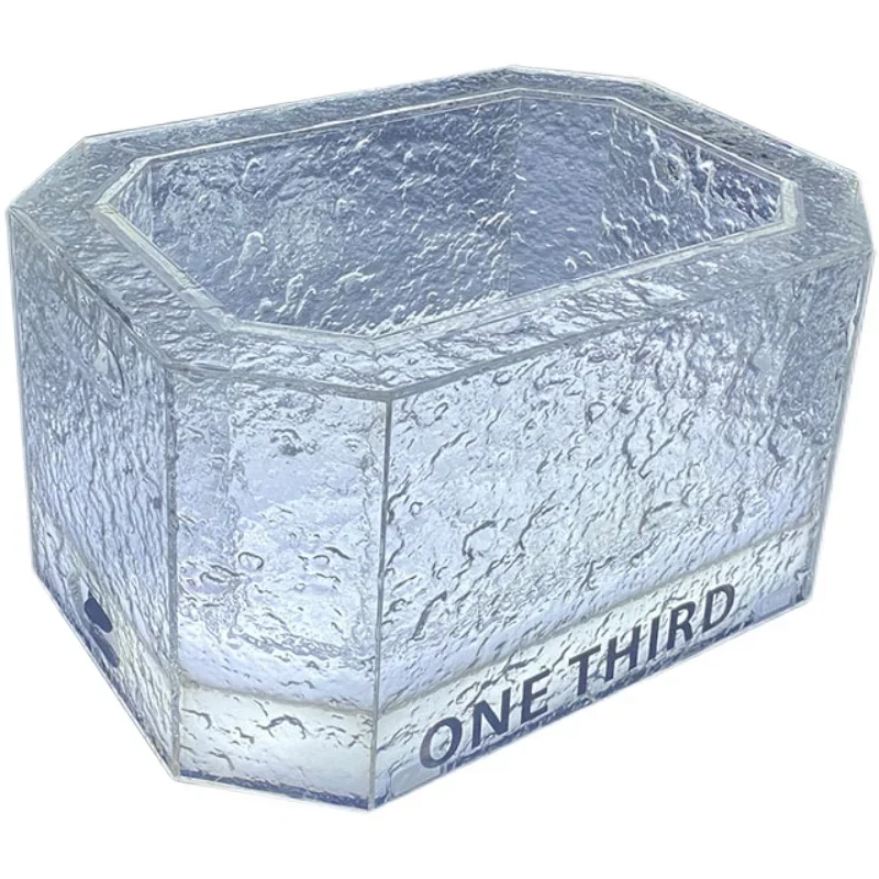 new Led Rechargeable Luminous Ice Bucket Ice Pattern KTV High-End Champagne Bucket Bar Night Club Dedicated Beer Barrel Wine Box