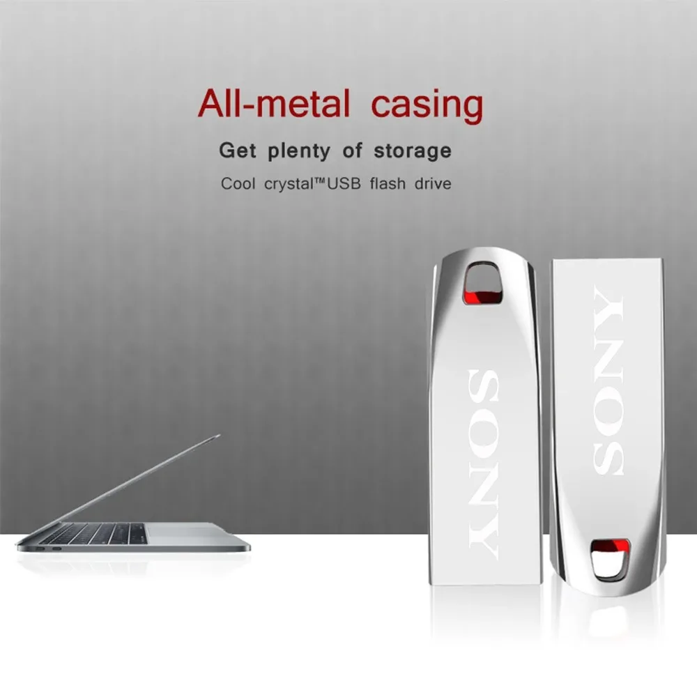 Новый оригинальный SONY 2TB USB Flash 3.0 Drive Metal Real Capacity 1TB 512GB Memory Stick Высокоскоростной флэш-диск Storage U Disk для ПК