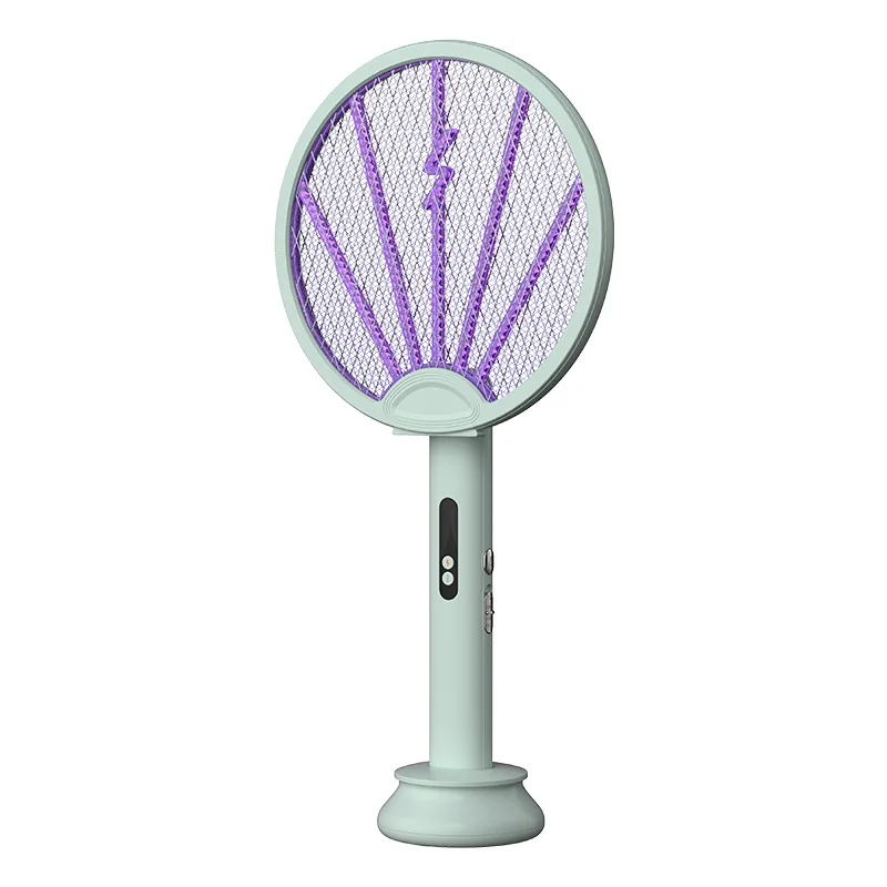 Folding electric mosquito swatter household rechargeable strong lithium battery mosquito killer lamp two-in-one mosquito