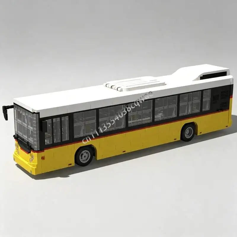 NEW 3086Parts Postal Service Bus Vehicle Model Custom Puzzle Build Blocks Technical DIY Creative Assembly Educational Toy Gifts
