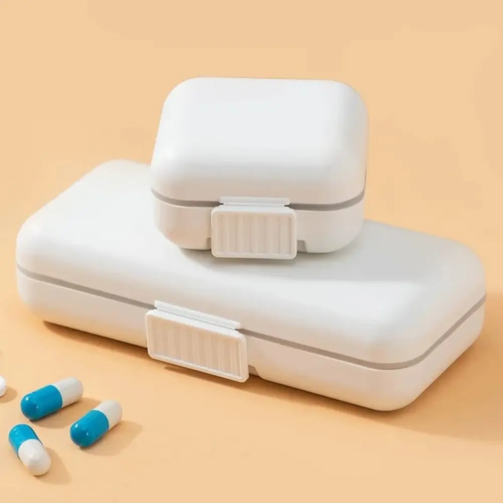 PP Plastic Portable Medicine Box Moisture-proof Mini Moisture-proof Pill Box Blue/Pink/White Portable