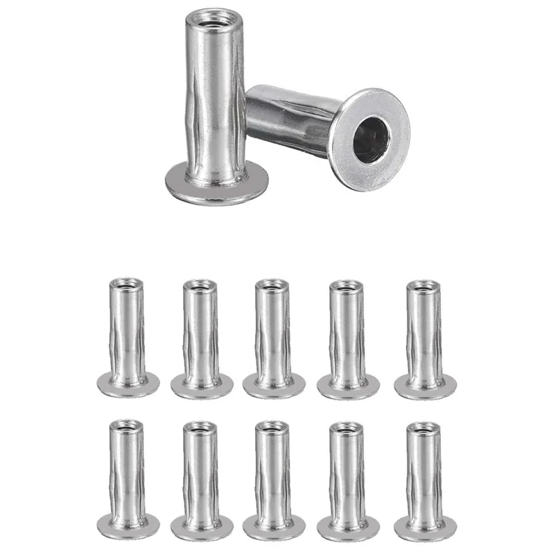 YWDZ-M5 Multi-Grip Rivet Nuts, 20Pcs Threaded Insert Nut 304 Stainless Steel Plus Nuts Construction Fasteners For Industrial