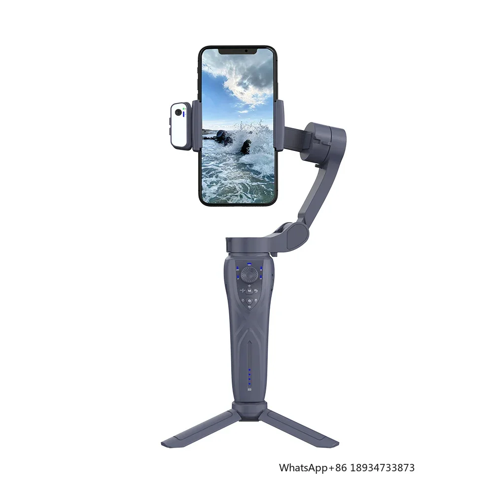 Wholesale Price Gimbal Stabilizer Handheld 3-axis Wireless BT Phone Anti-shake AI Face Tracking Pictures Videos Shooting