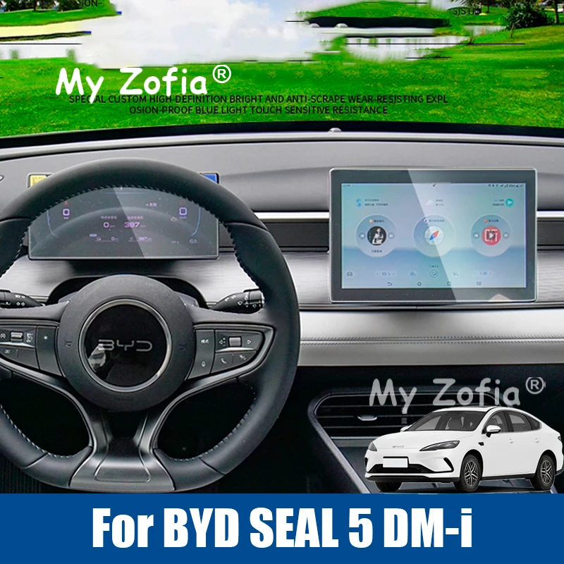 

Tempered Glass Screen Protector Film For BYD Seal 5 DMI 2025 2026 Car Navigation Protector Dashboard Display Sticker Accessories