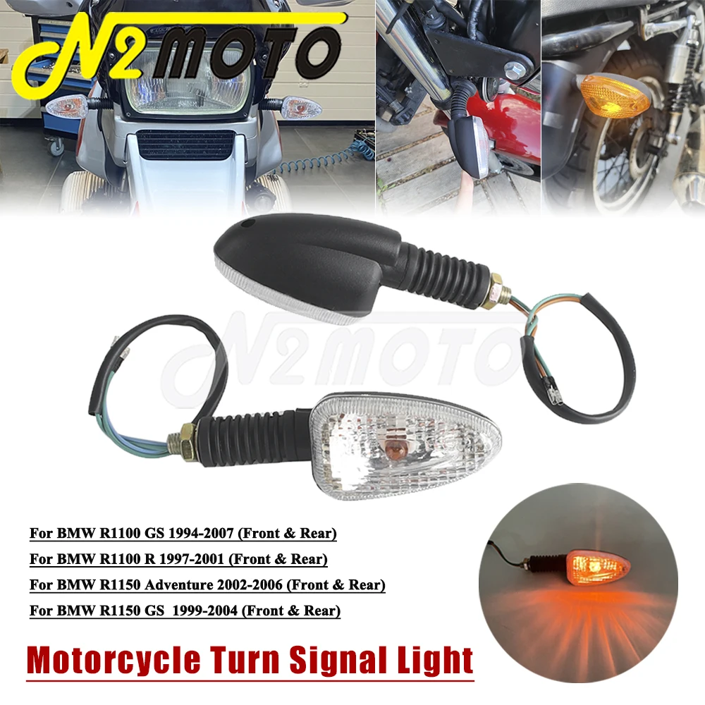 Front/Rear Motorcycle Turn Signals Indicator Lamp For BMW R1150 Adventure 02-06 R1150GS 1994-04 R1100 R 1997-01 R1100 GS 1994-07