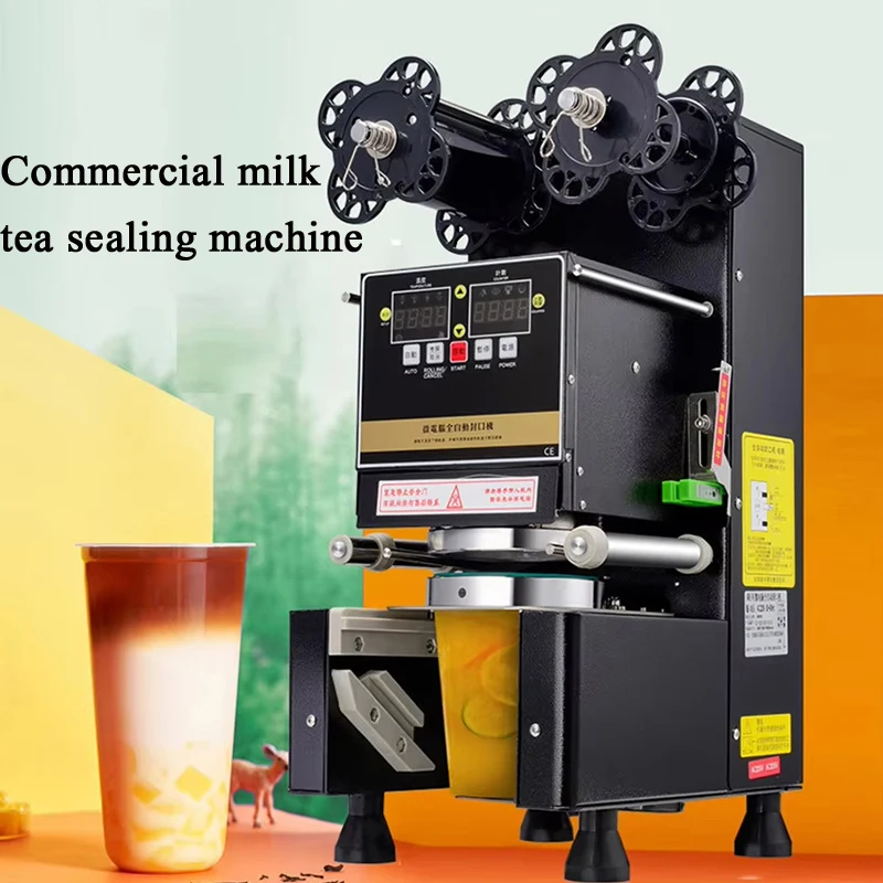 

PBOBP Cup Sealing Machine Fully Automatic Plastic Paper Cup Vacuum Sealing Machine Milk Tea Coffee Film Cup Sealer Boba Tea Mach