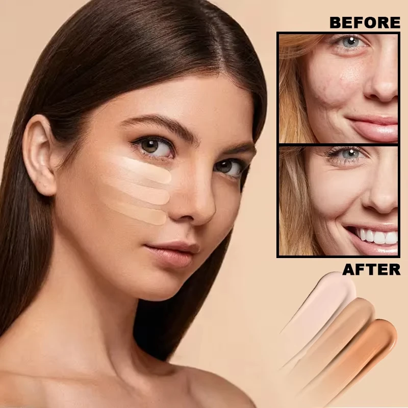 14 色フルカバレッジコンシーラークリームメイクアップコンシーラーファンデーションマット長期的なオイルコントロール化粧品にきび、くま