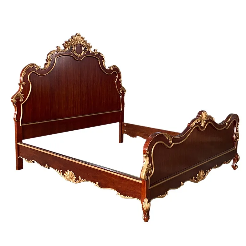 Villa Suite Bedroom Double Wedding Queen High-end Solid Wood 2 meters Hotel Furniture