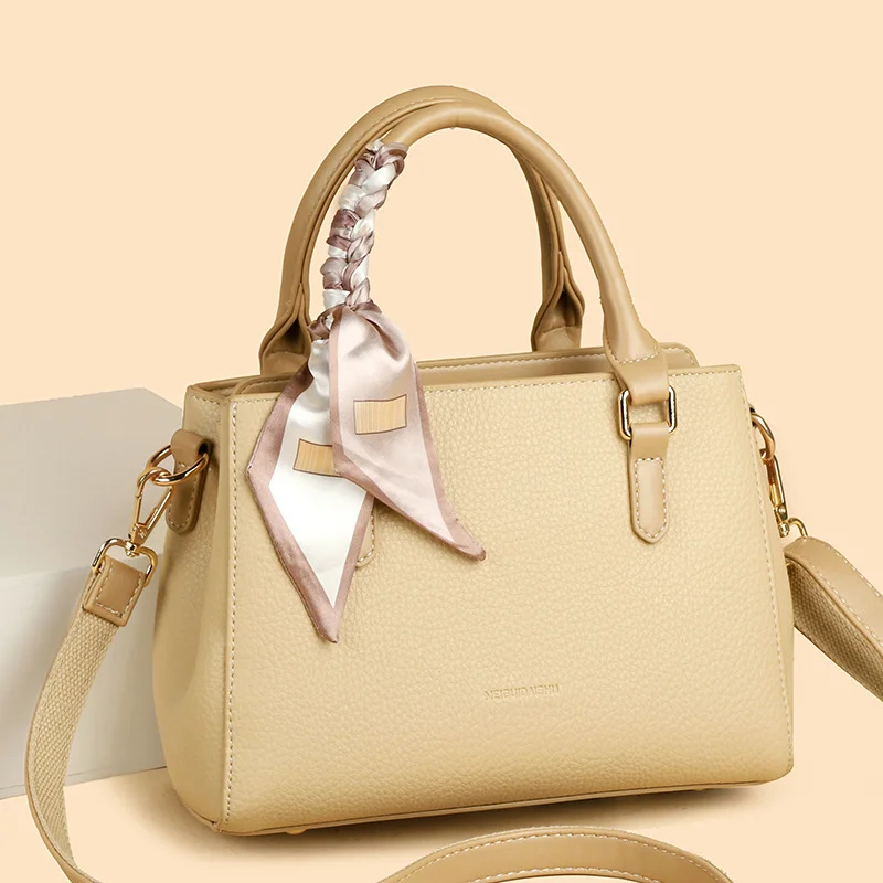 

Stylish Women's Bag Durable Leather with Comfortable Double Handles Removable Shoulder Strap Spacious and Versatile Function