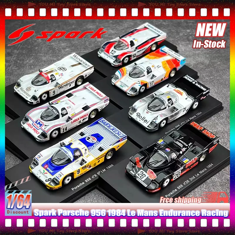 New Spark 1:64 1984 Le Mans Endurance Racing Series Simulation Alloy Die-Cast Model Car Miniature Collectible Toy Gifts Ornament