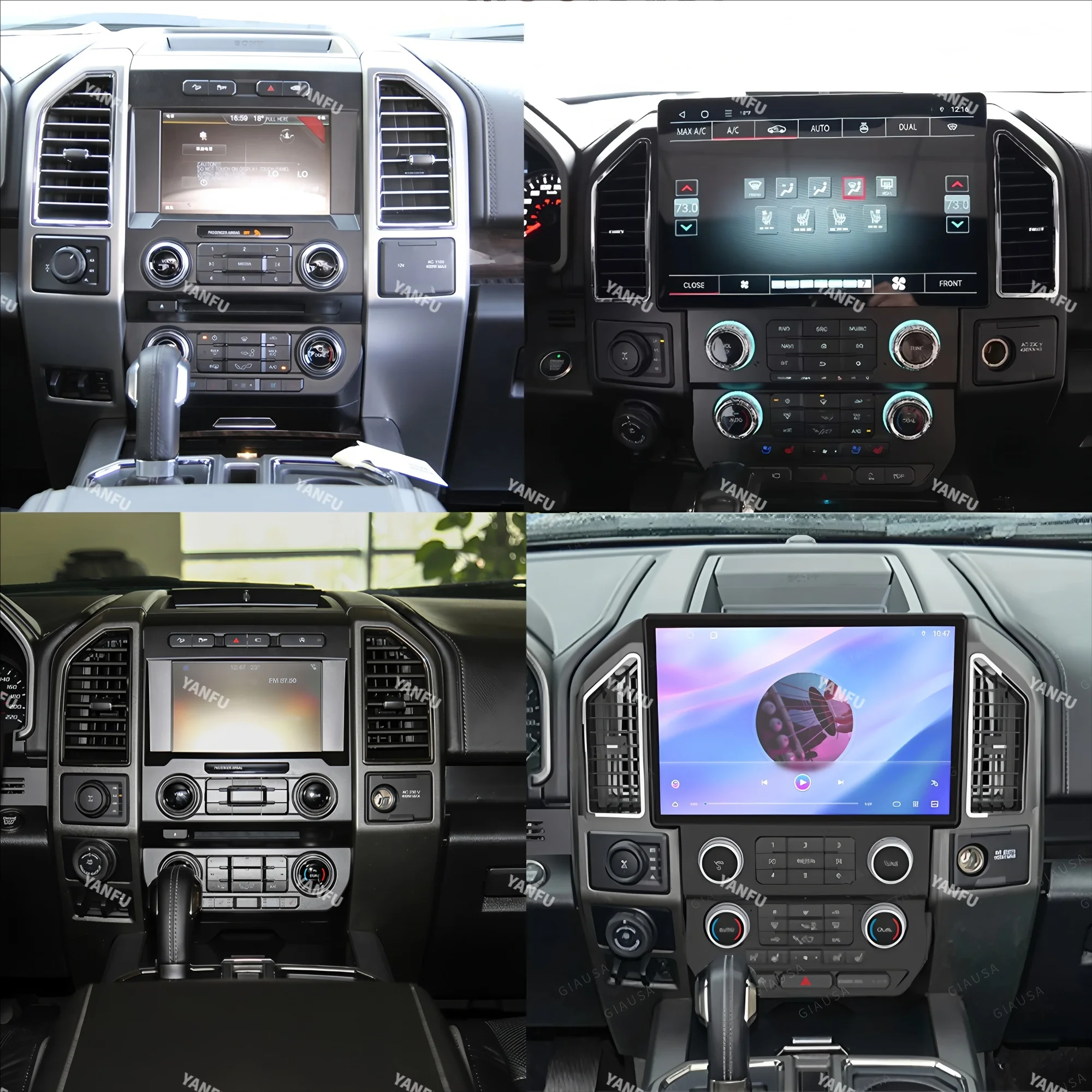 4G LTE Carplay Android For For Ford F150 Rapter 2015-2021 Car GPS Navigation Multimedia Auto Stereo Radio Player Head Unit