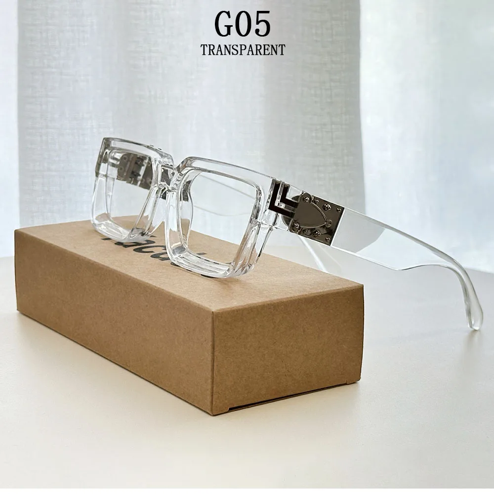 2026 Retro Quadrat Sonnenbrille Männer Vintage Millionär Sonnenbrille Frauen Trendy Urlaub Luxus Mode Gläser Gafas De Sol Hombre – Detail 5
