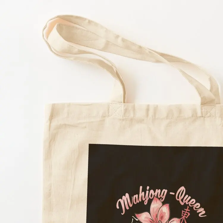 Womens Funny Mahjong Art Mahjong queen Tote Bag Canvas shoulder bag cute pouch bag luxury women