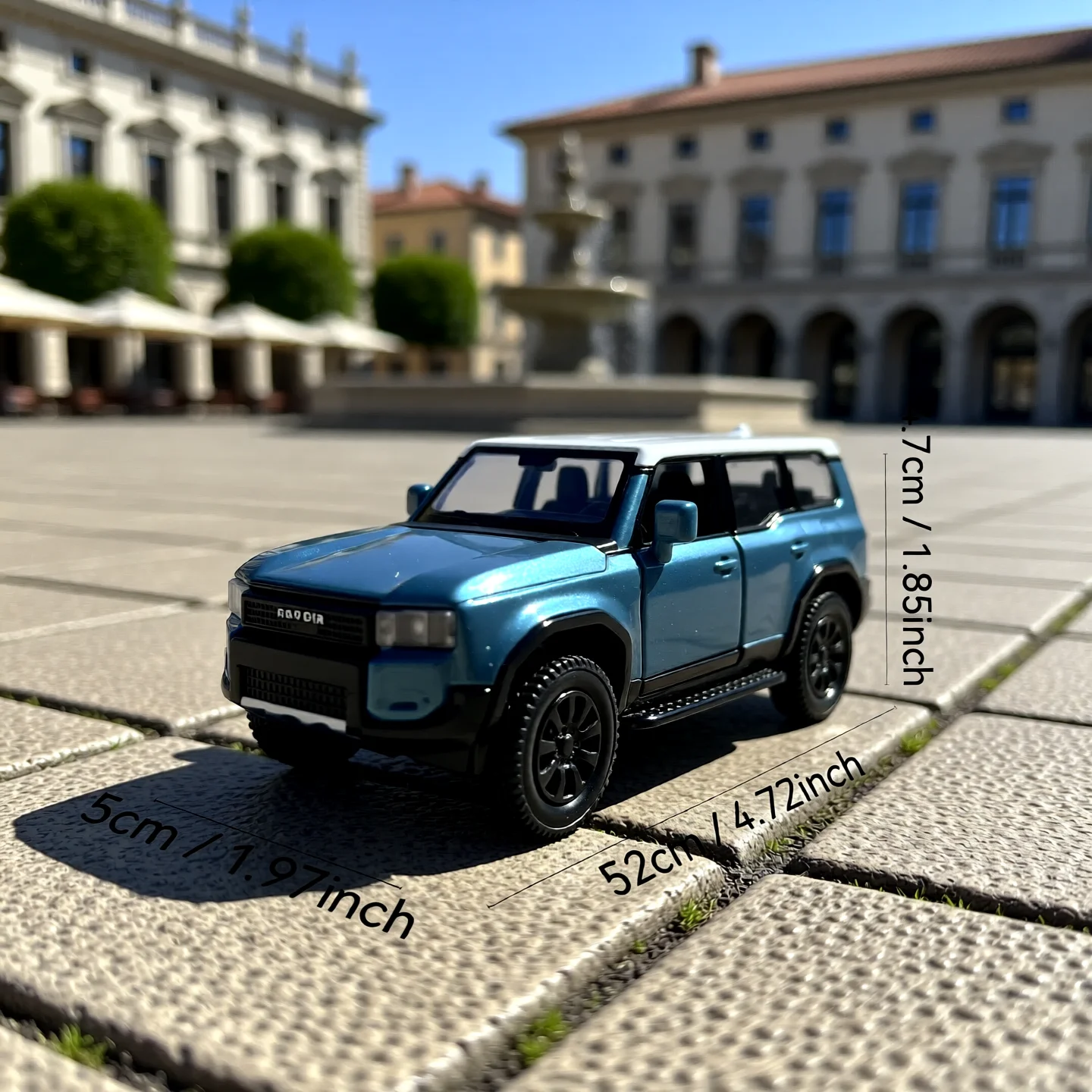 

Diecast 1/36 Alloy Car Model Toyota Land Cruiser Off-road Car Vehicle Pullback Collection Miniature Voiture Children's Toy