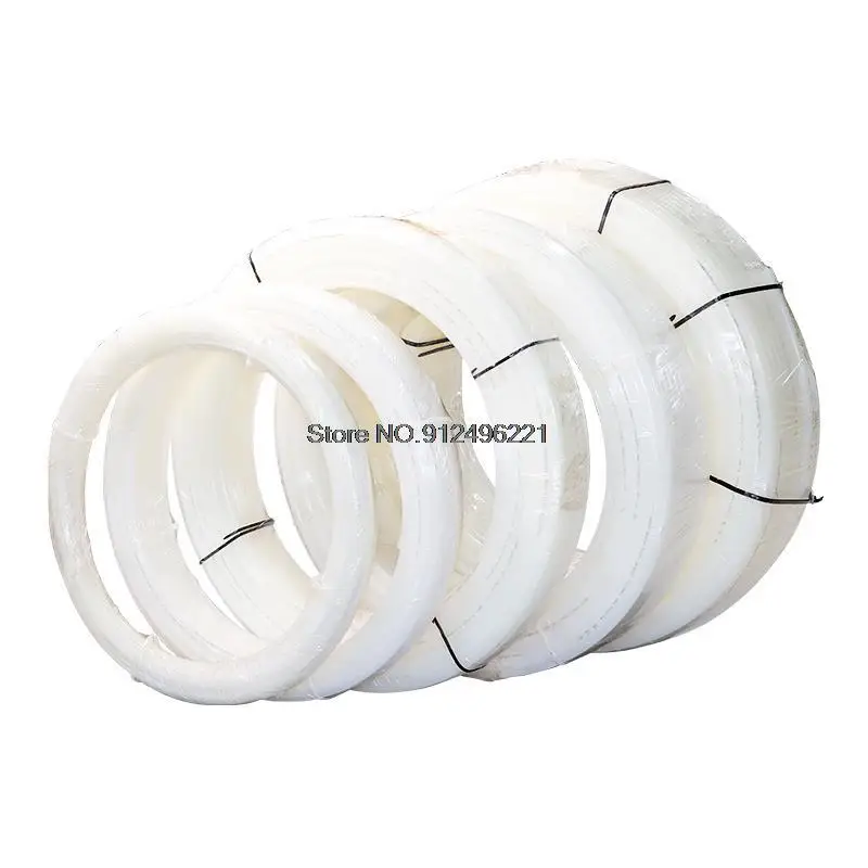 

High Temperature Resistant Pipe PA Nylon Trachea Oil Pipe High Pressure Hard Pipe Polyamide White Wear-Resistant 6 8 10 12mm