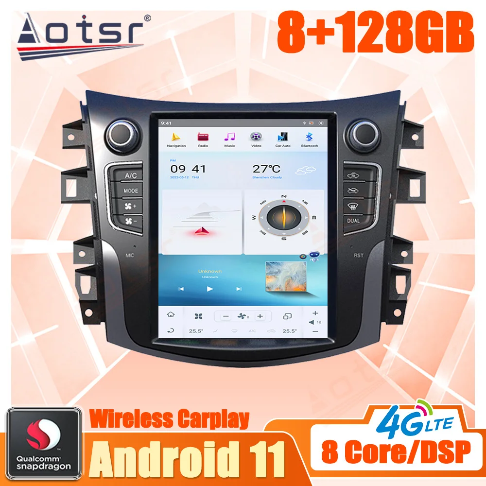 

128G Android For Nissan Terra 2014 - 2020 Car Multimedia Radio Stereo Player GPS Navi Head Unit Qualcomm Snapdragon Carplay Din